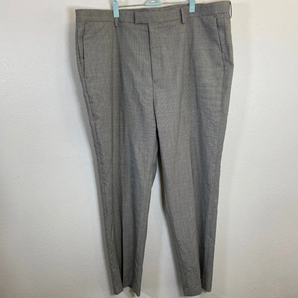 Banana Republic Houndstooth Wool Blend Dress Pants Tapered Fit 42x30.5 Read‎